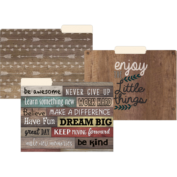 Teacher Created Resources Farmhouse Chic File Folders, Letter Size, PK24 TCR8540